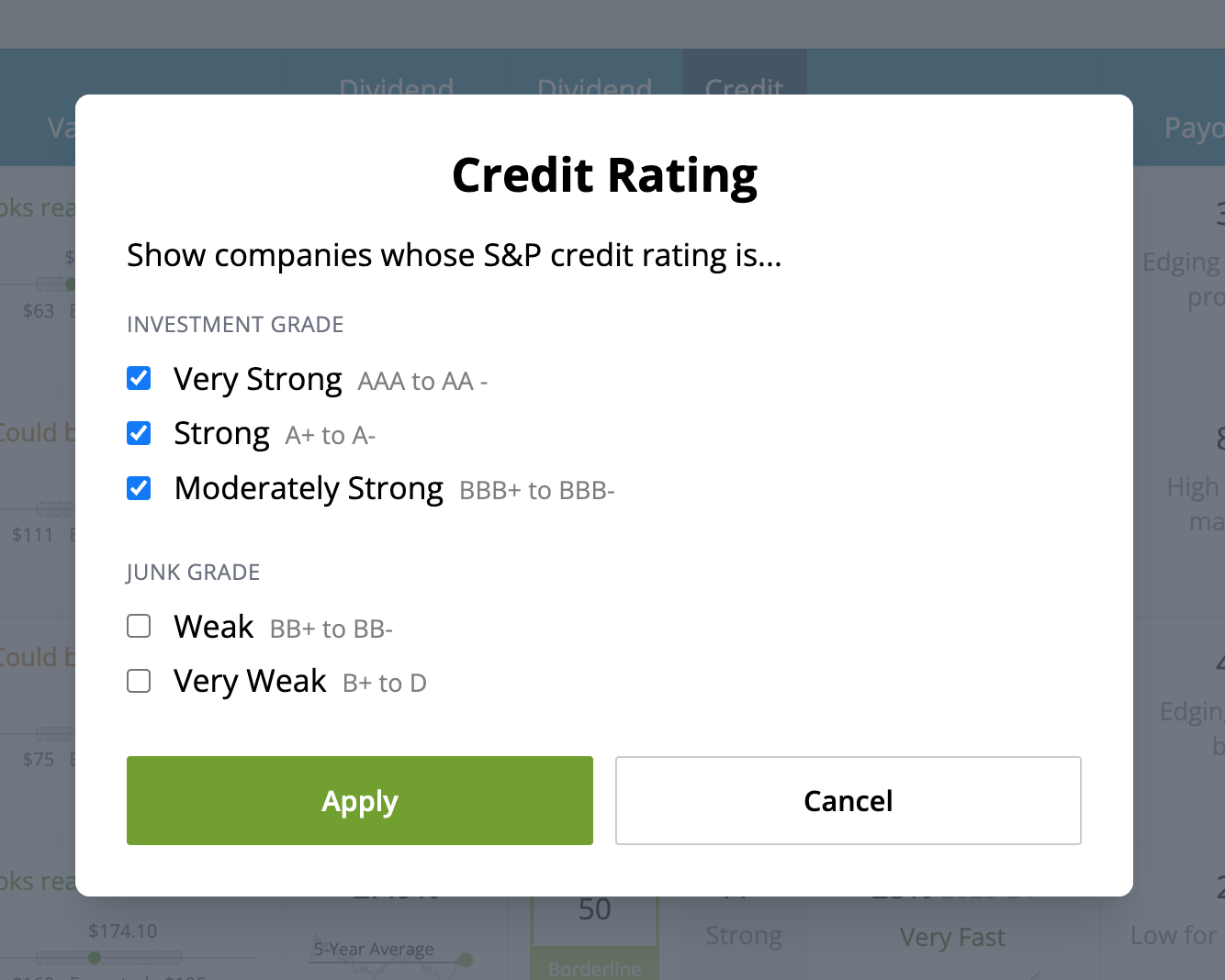 NEW: S&amp;P Credit Ratings, Better Company Descriptions, Better Beta, and more